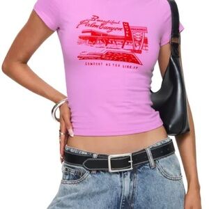 Princess Polly Pink Graphic Tee